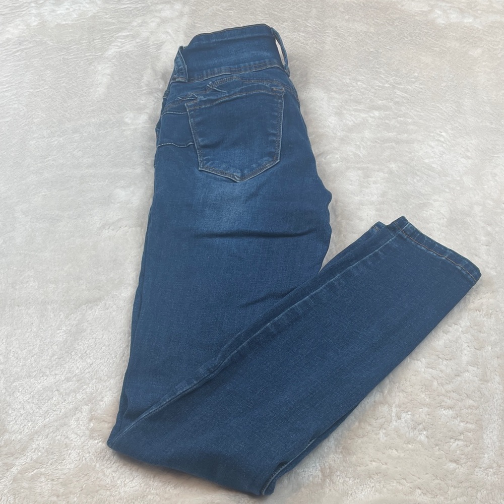 Wax Jean Slim Skinny Jeans in Dark Blue